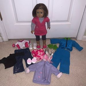 AMERICAN GIRL DOLL AND CLOTHES